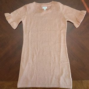 Rose Gold Bell Sleeve Dress